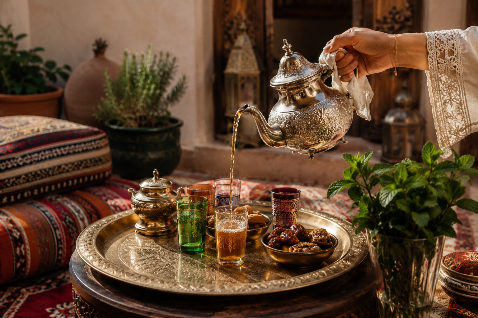 Moroccan tea service